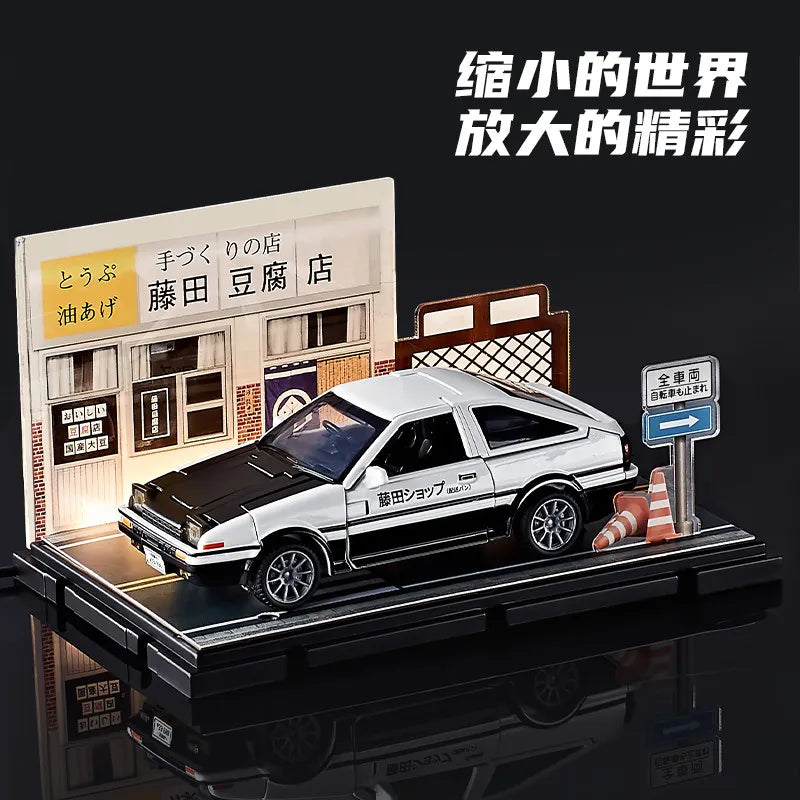 Figurka Transformers AE86 Initial D — zdeformowany robot ze sklepu z tofu