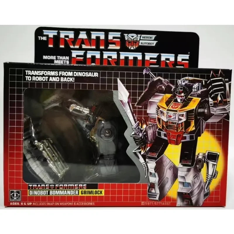 Figurka Transformers Grimlock G1 84-86 — tyranozaur, wersja amerykańska, oryginalne pudełko