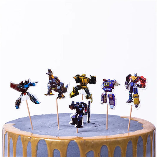 Piki Transformers do dekoracji tortu urodzinowego