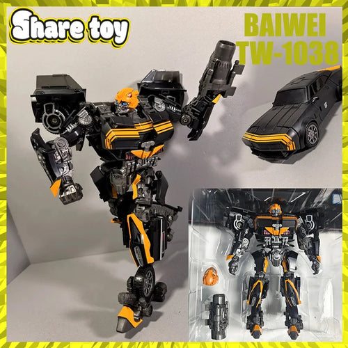 Figurka Transformers Bumblebee Black Bee TW1038 — Czarna i pomarańczowa edycja wojownika