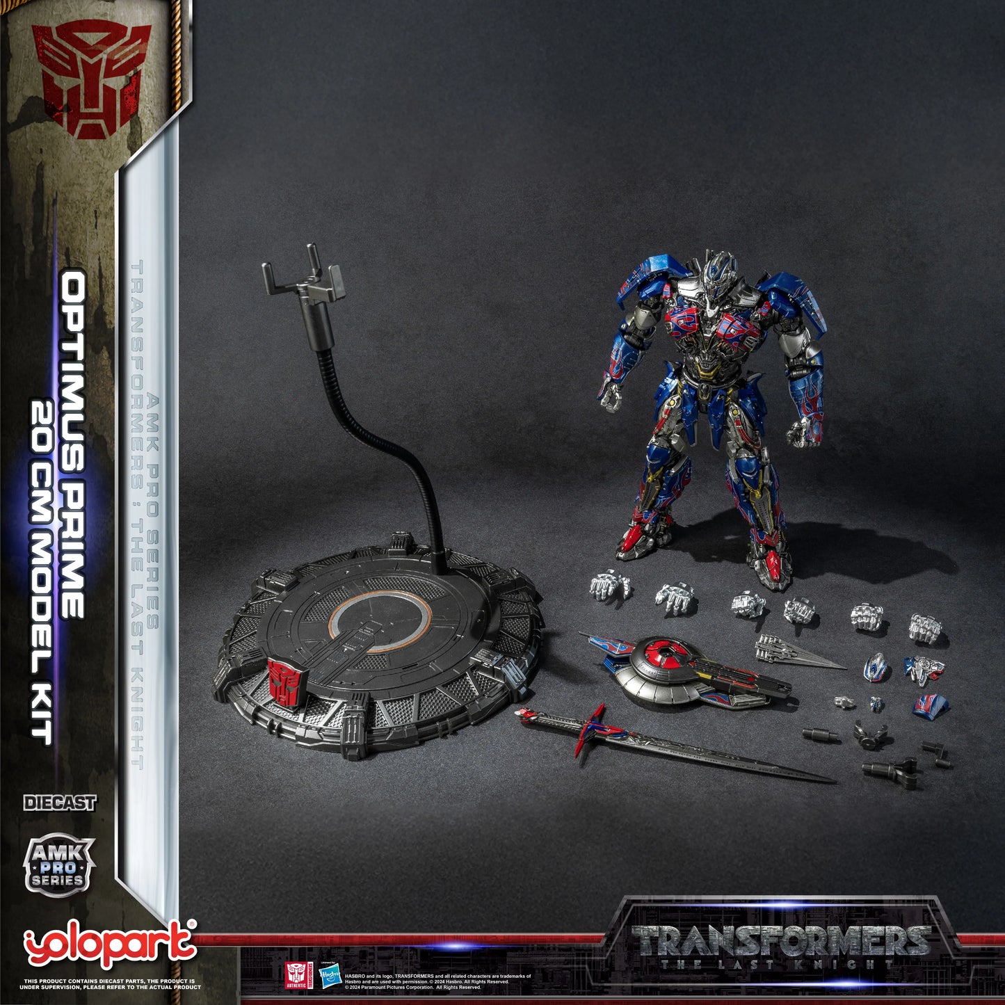 Model Transformers Optimus Prime — zestaw YOLOPARK The Last Knight do złożenia, 20cm