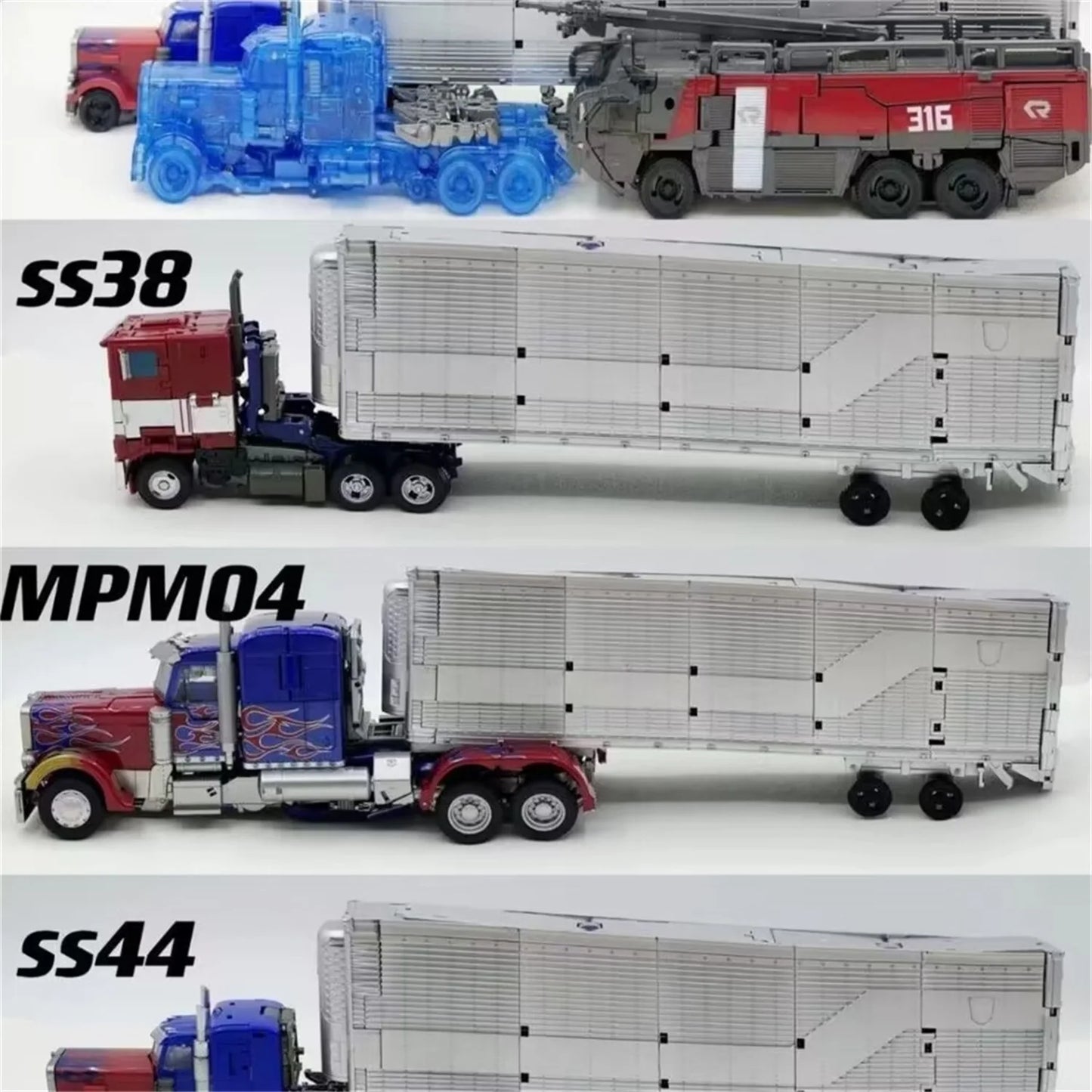 Akcesorium Transformers przyczepa CY01 — srebrna konstrukcja kompatybilna z TW1022