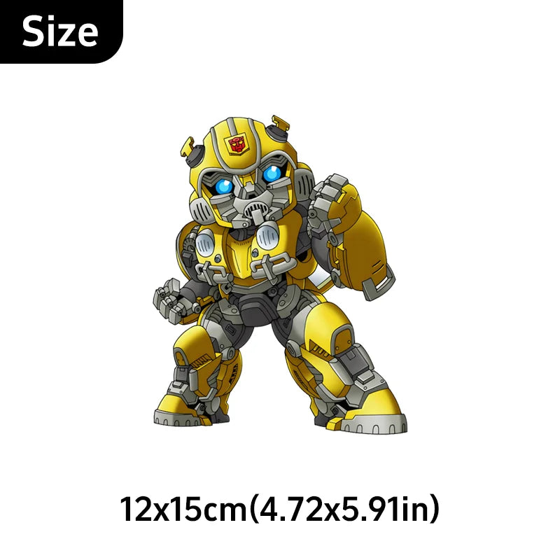 Naklejka Transformers Bumblebee UV — Trójkątna naklejka na szybę samochodową