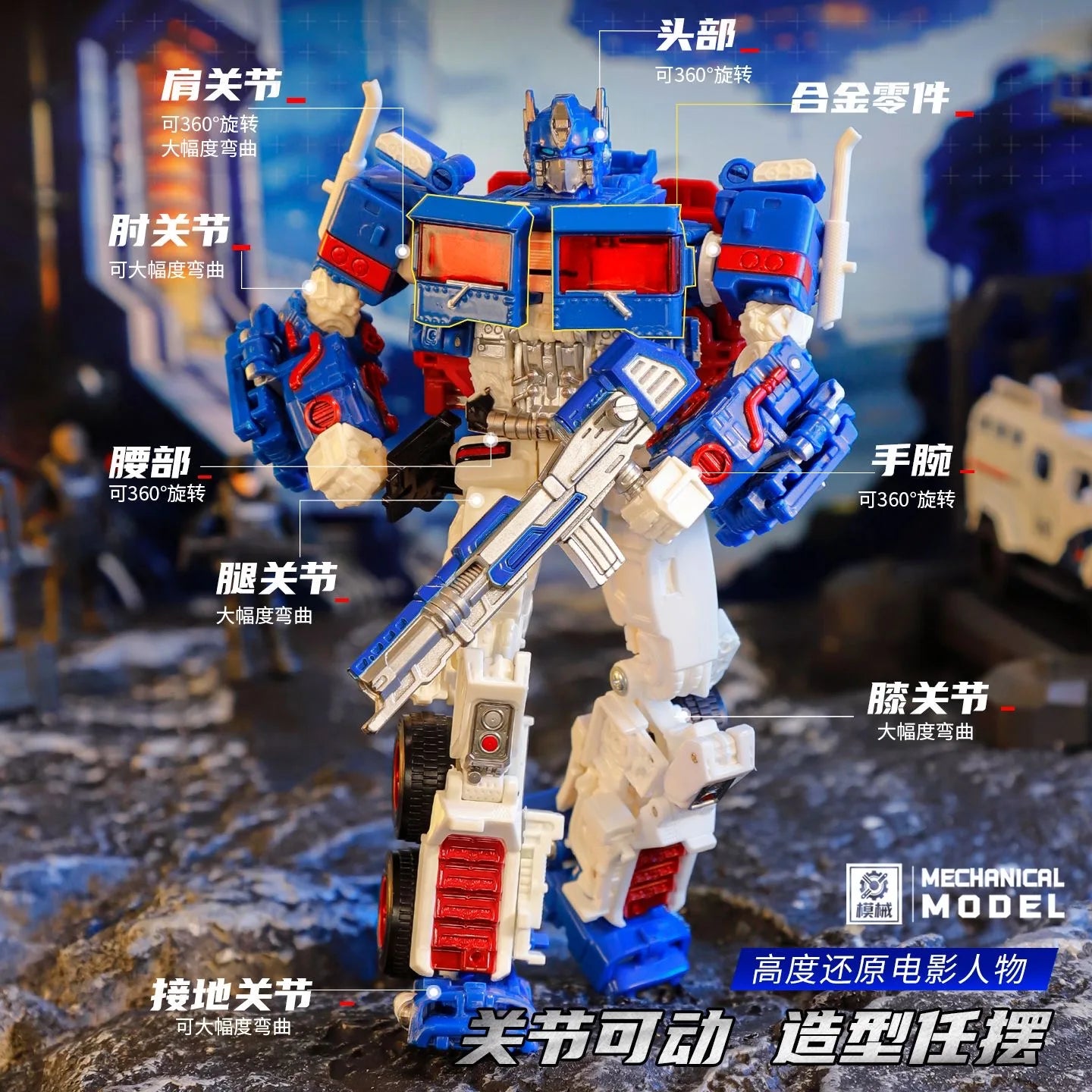 Figurka Transformers Ultra Magnus MX001 — Autobot Voyager z ruchomymi elementami, KO SS38