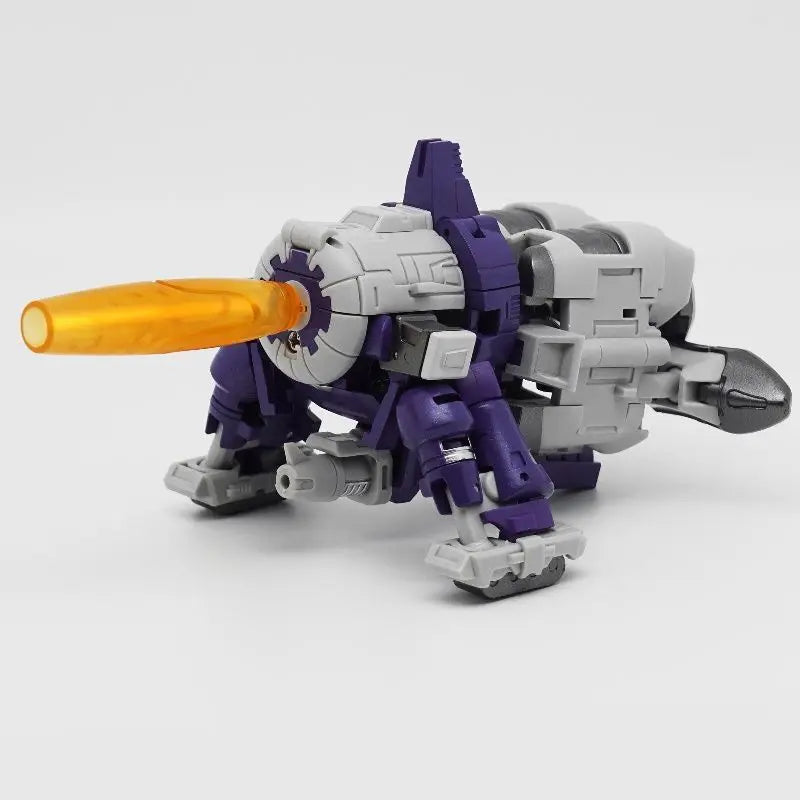 Figurka Transformers Galvatron G1 Goleatron — mały fioletowy model z wbudowanym działem