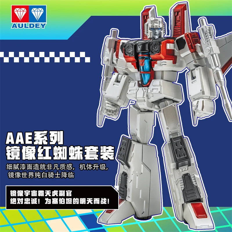 Figurka Transformers Starscream Shattered Glass — przegubowy robot 16cm