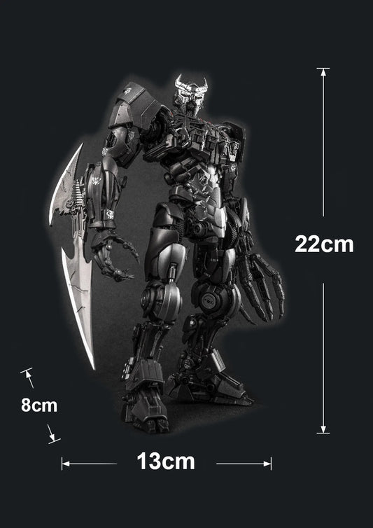 Figurka Transformers Scourge z peleryną i rogami — olbrzymie ostrze, najwyższy drapieżnik