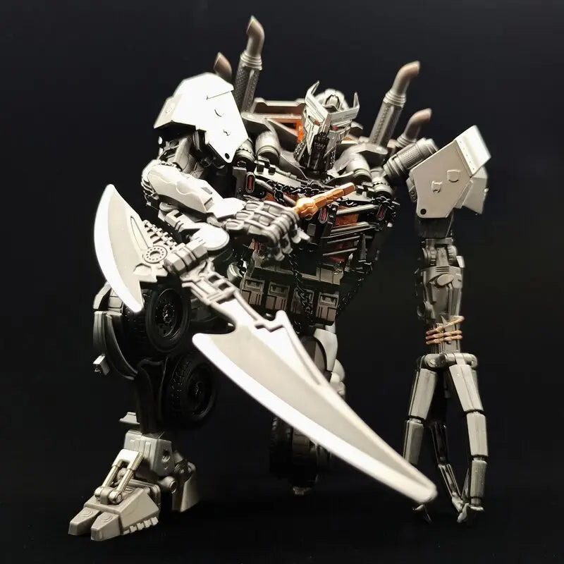 Figurka Transformers Scourge z mieczem w świetle TW1031 — Chromowana walka w trybie naczepy