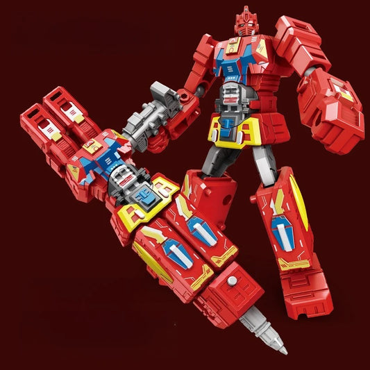 Zabawka Transformers 2 w 1 — czerwono-żółty długopis