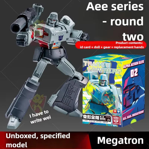 Figurka Transformers Megatron G1 w statycznej pozie studyjnej — Alpha Action Elite