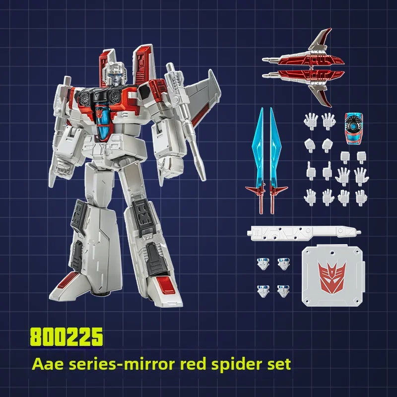 Figurka Transformers Starscream Mirror AAE — uniwersum Shattered Glass, biała