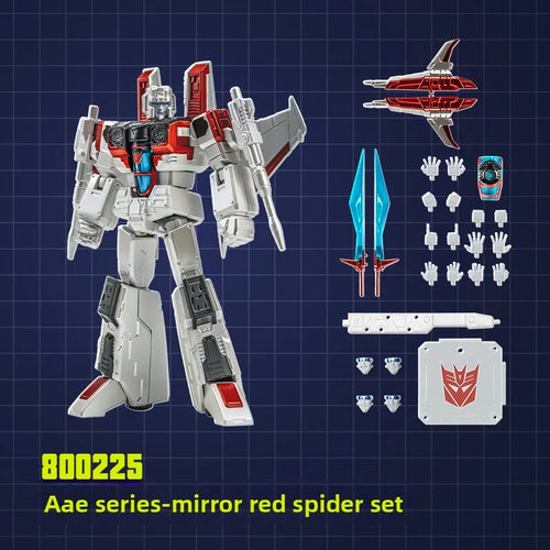 Figurka Transformers Starscream Mirror AAE — uniwersum Shattered Glass, biała