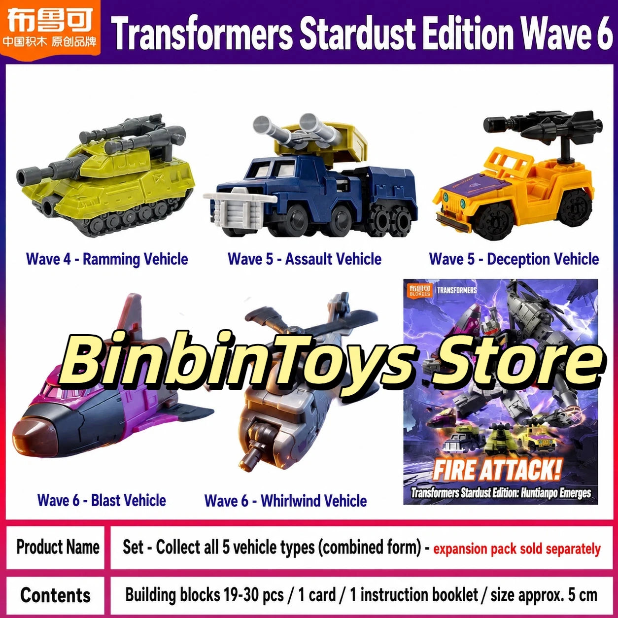 Figurka Transformers Bruticus Blokees — miniaturowy pięcioczęściowy łączony model z blind boxa