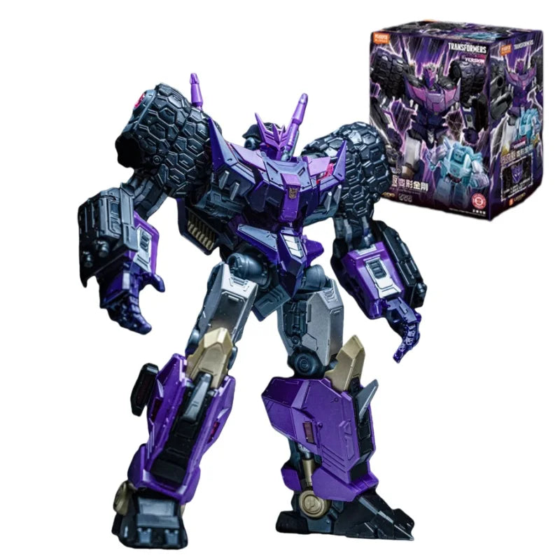 Figurka Transformers Tarn o czarnej sylwetce — Dowódca Decepticonów z Wydziału Sprawiedliwości