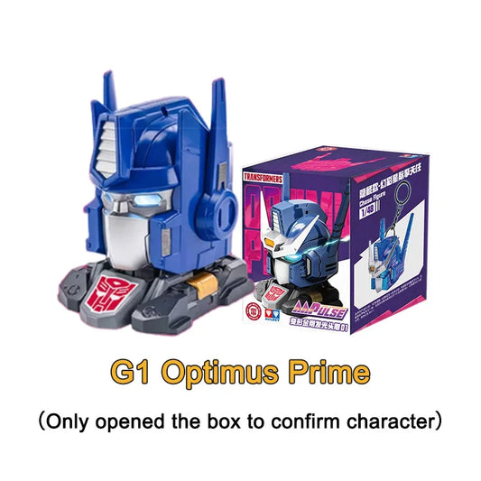 Brelok Transformers Optimus Prime G1 — klasyczny czerwony brelok w kształcie głowy