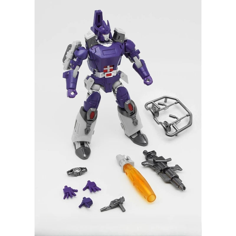 Figurka Transformers Galvatron G1 Goleatron — mały fioletowy model z wbudowanym działem