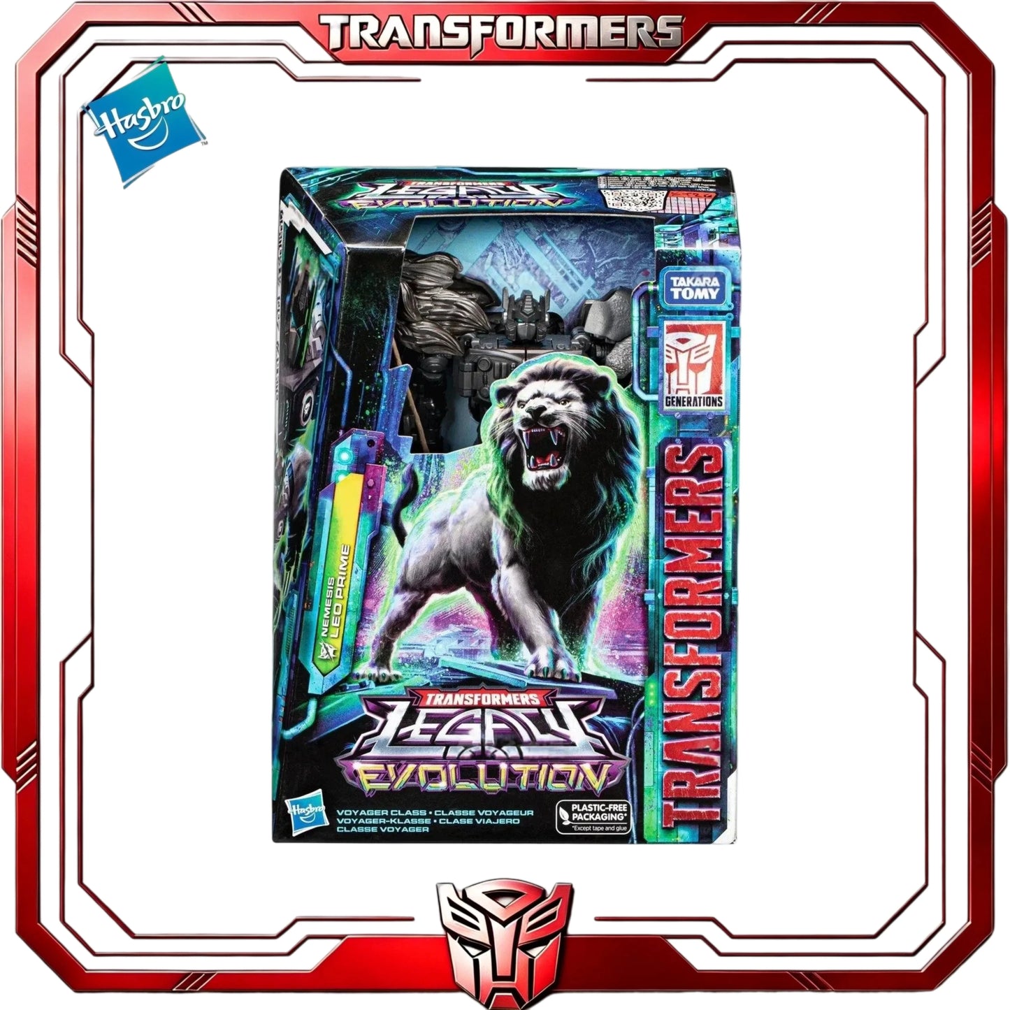 Figurka Transformers Nemesis Leo Prime — kolekcjonerski robot-lew Maximal Legacy Evolution