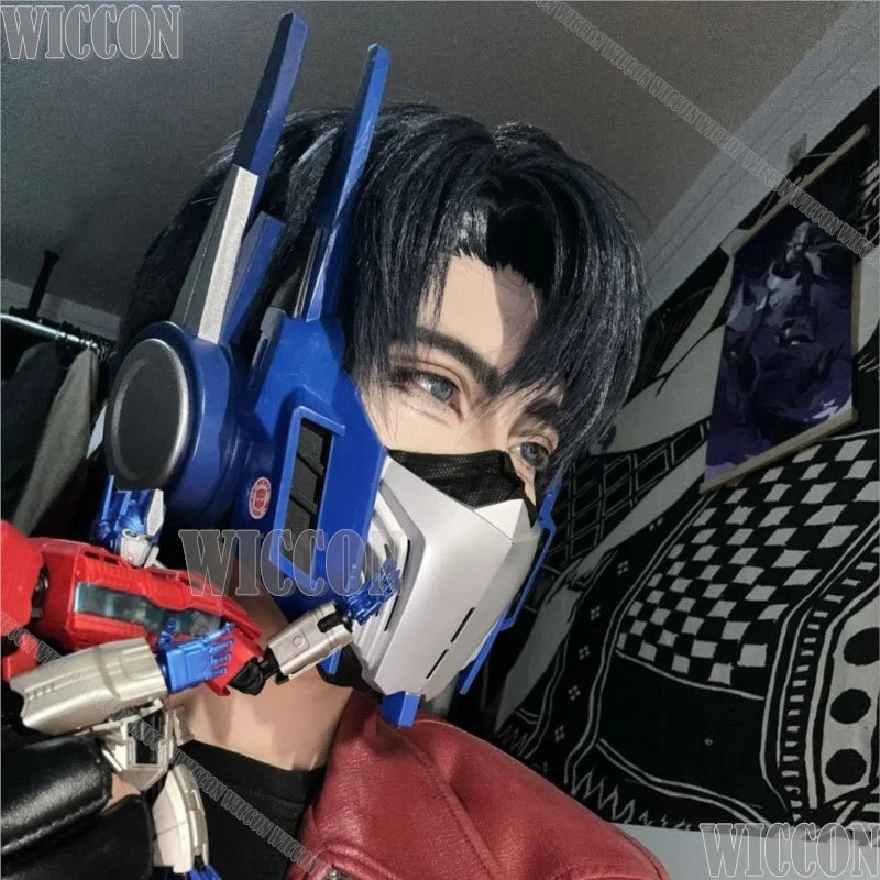 Maska Transformers Robot Cosplay — regulowany mechaniczny hełm na konwent