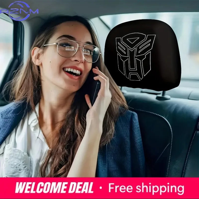 Pokrowce na zagłówki Transformers Autobot — Zestaw 2 osłon na fotele samochodowe