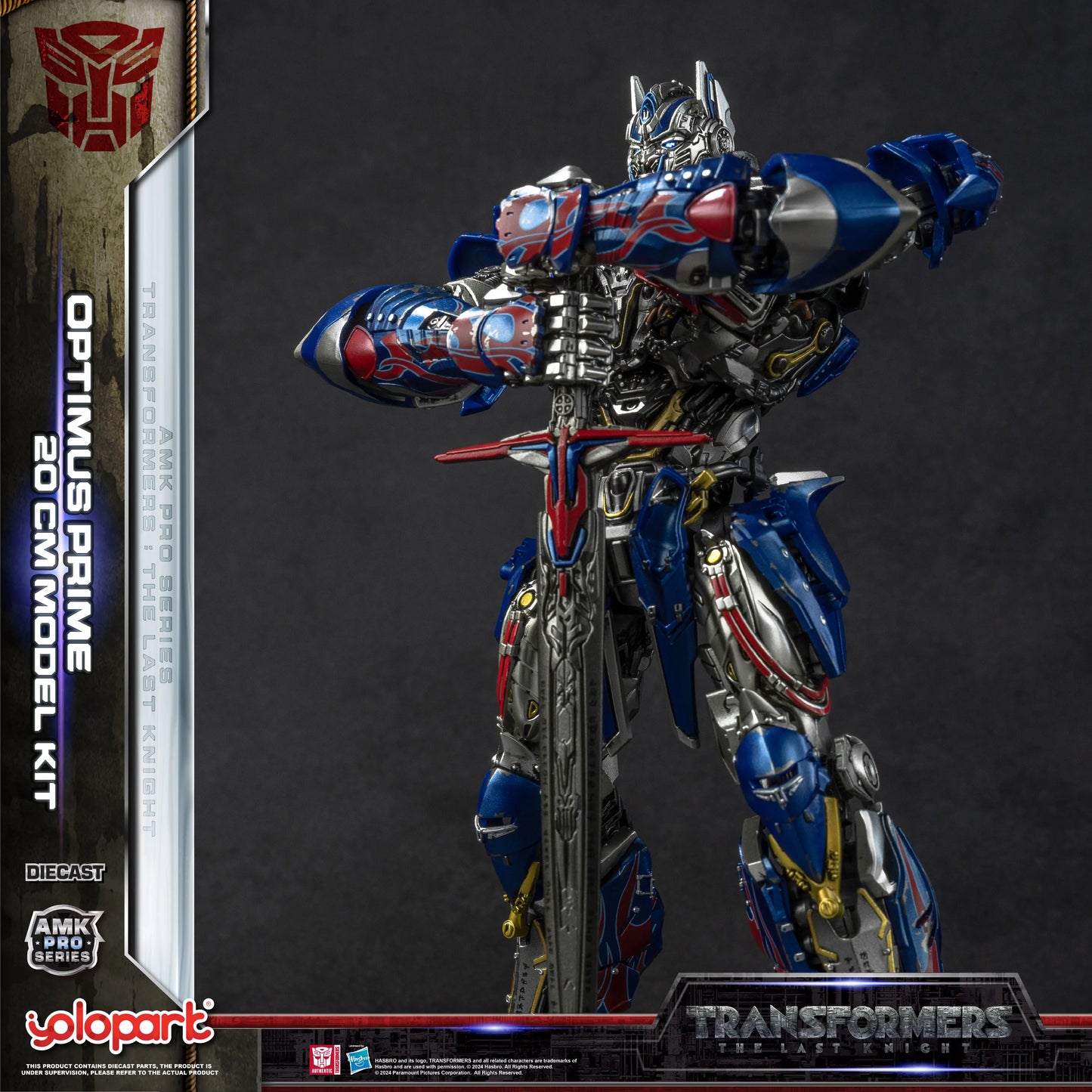 Model Transformers Optimus Prime — zestaw YOLOPARK The Last Knight do złożenia, 20cm