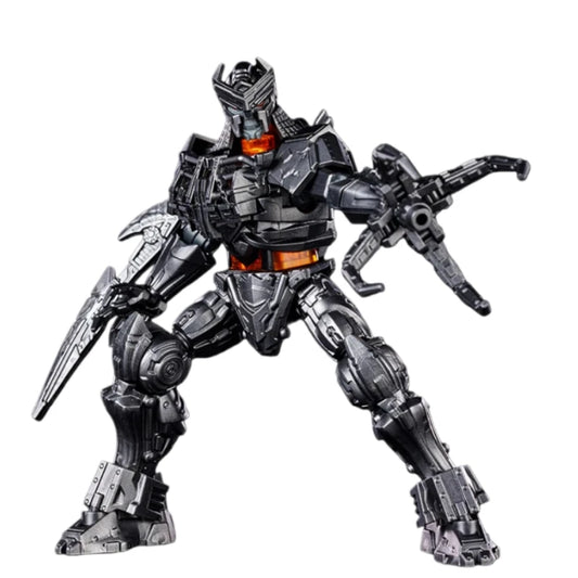 Figurka Transformers Scourge Blitzwing Łowca — Czarny i pomarańczowy skrzydlaty tropiciel z cegiełek
