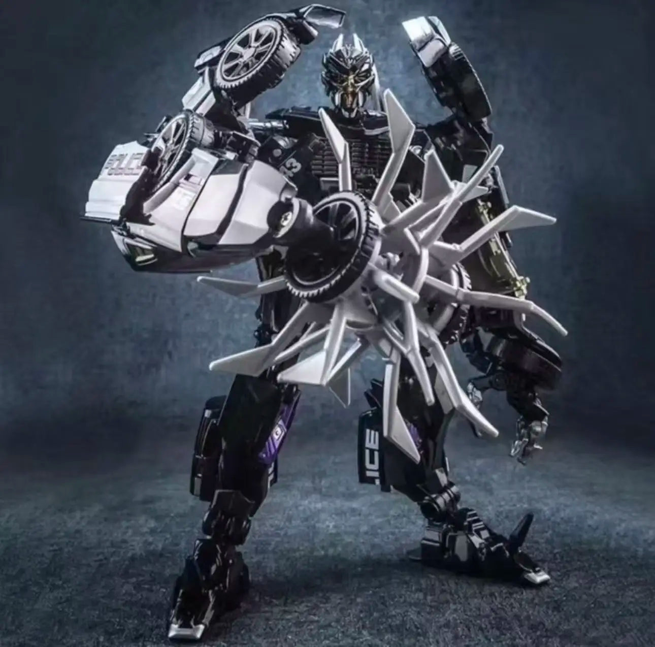 Figurka Transformers Barricade LS02 — czarny radiowóz w trybie bojowym