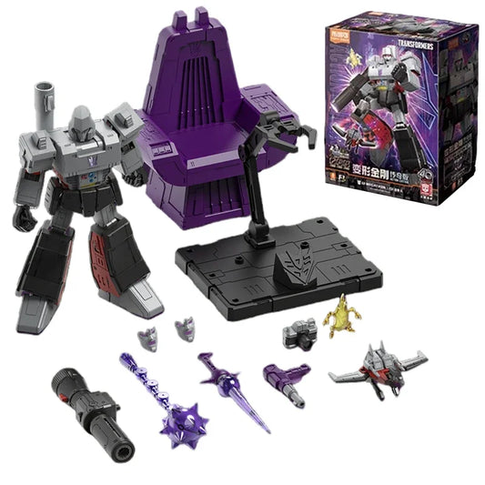 Figurka Transformers Megatron Blitzwing Pierwszy Model — Ruchomy szary model z działem fuzyjnym z cegiełek
