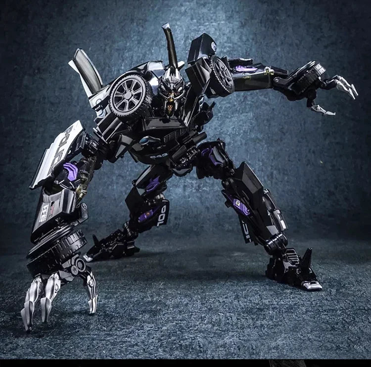 Figurka Transformers Barricade LS02 — czarny radiowóz w trybie bojowym
