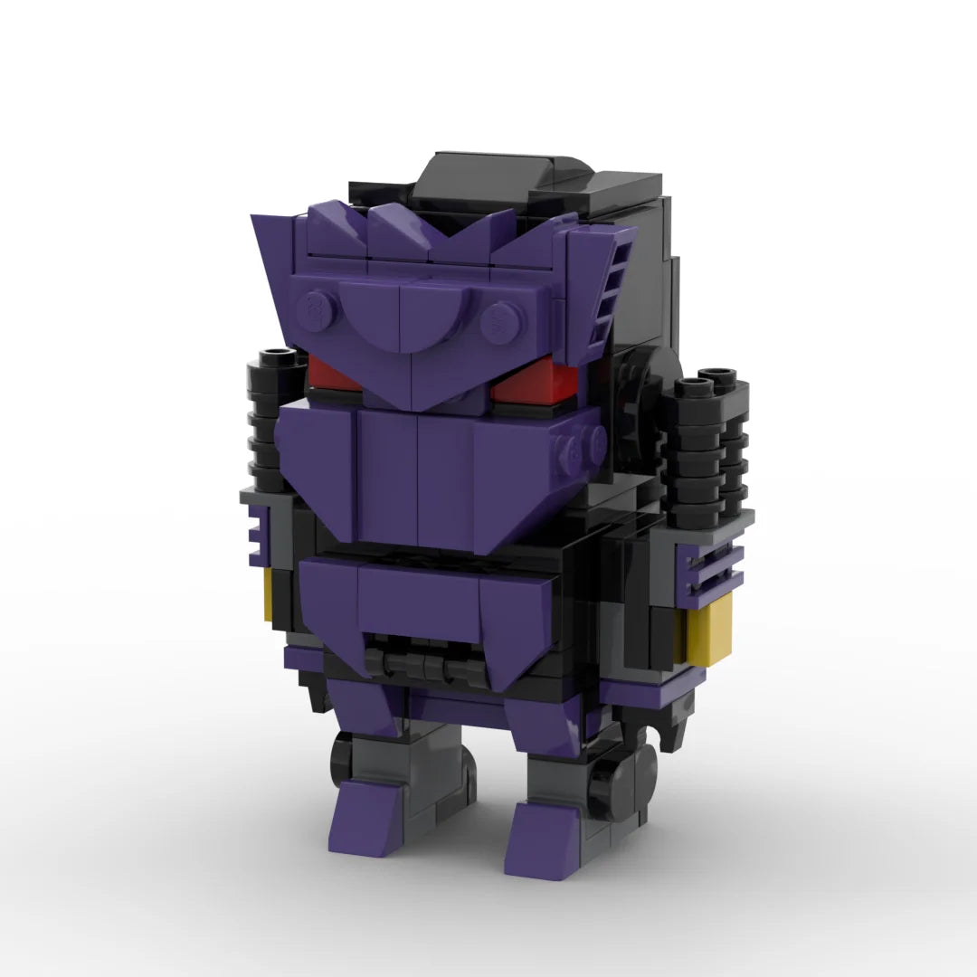 Figurka Transformers Tarn w wersji IDW — fioletowy klocek, przywódca sędziów Decepticonów