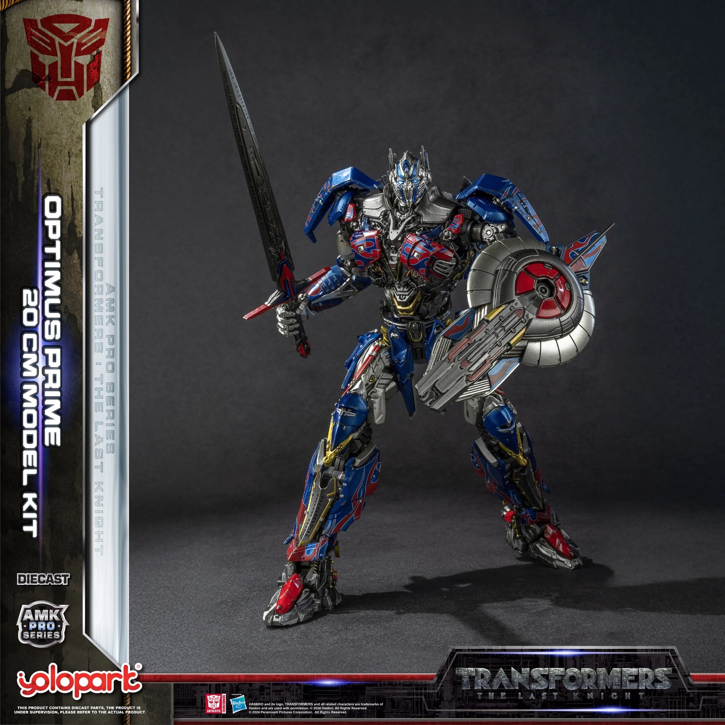 Model Transformers Optimus Prime — zestaw YOLOPARK The Last Knight do złożenia, 20cm