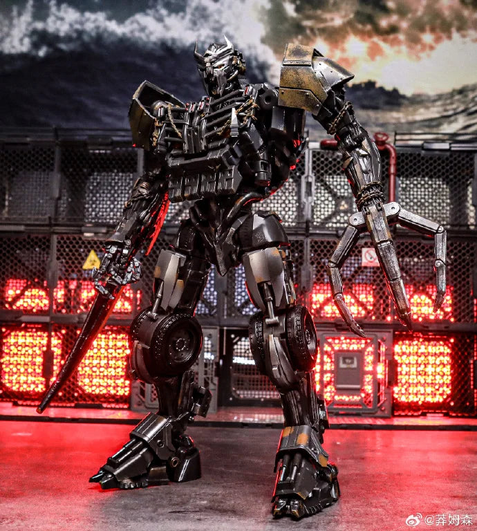 Figurka Transformers Scourge ze złotą patyną — Szczegółowe popiersie w zardzewiałej wersji