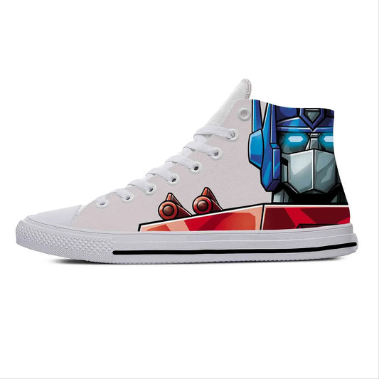 Wysokie trampki Transformers białe – Face
