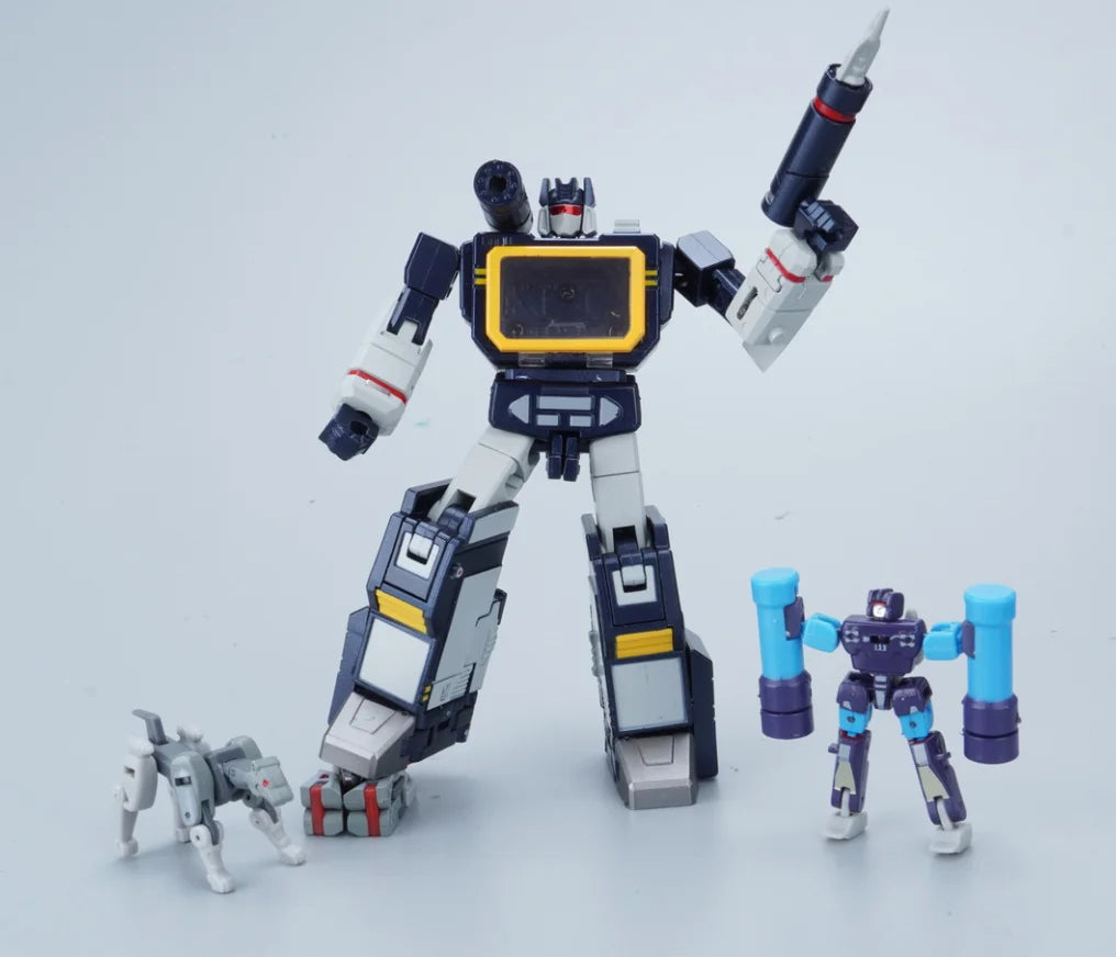 Figurka Transformers Soundwave Newage H21 — kompaktowa wersja KO G1 z wbudowaną kasetą