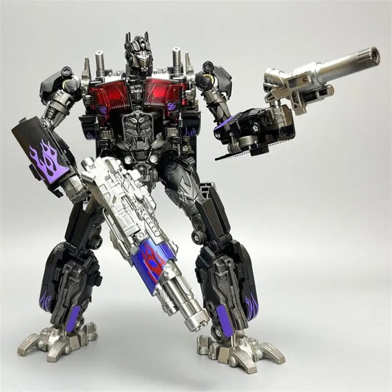 Figurka Transformers Nemesis Prime jako czarna ciężarówka — fioletowe płomienie TW1022