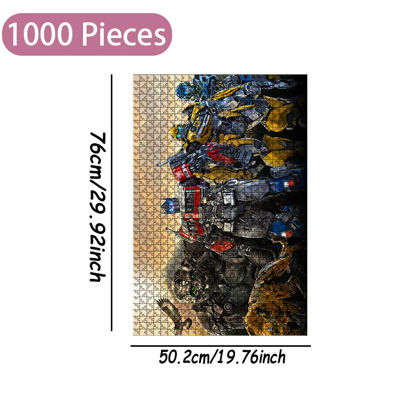 Puzzle Transformers Optimus Prime z drewna — 1000 elementów