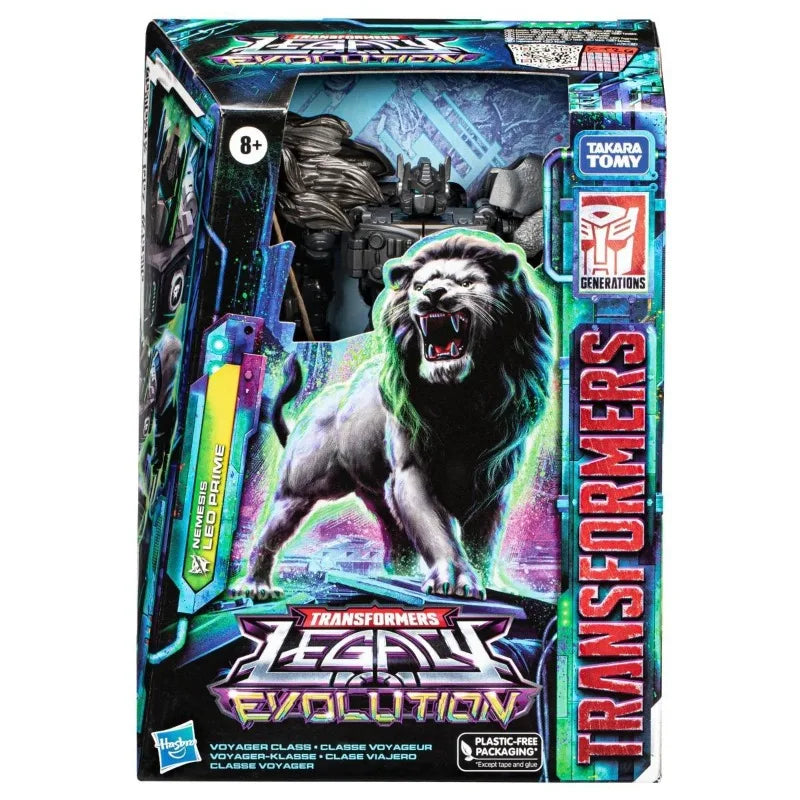 Figurka Transformers Leo Prime Nemesis Voyager — rycząca edycja Hasbro Maximal