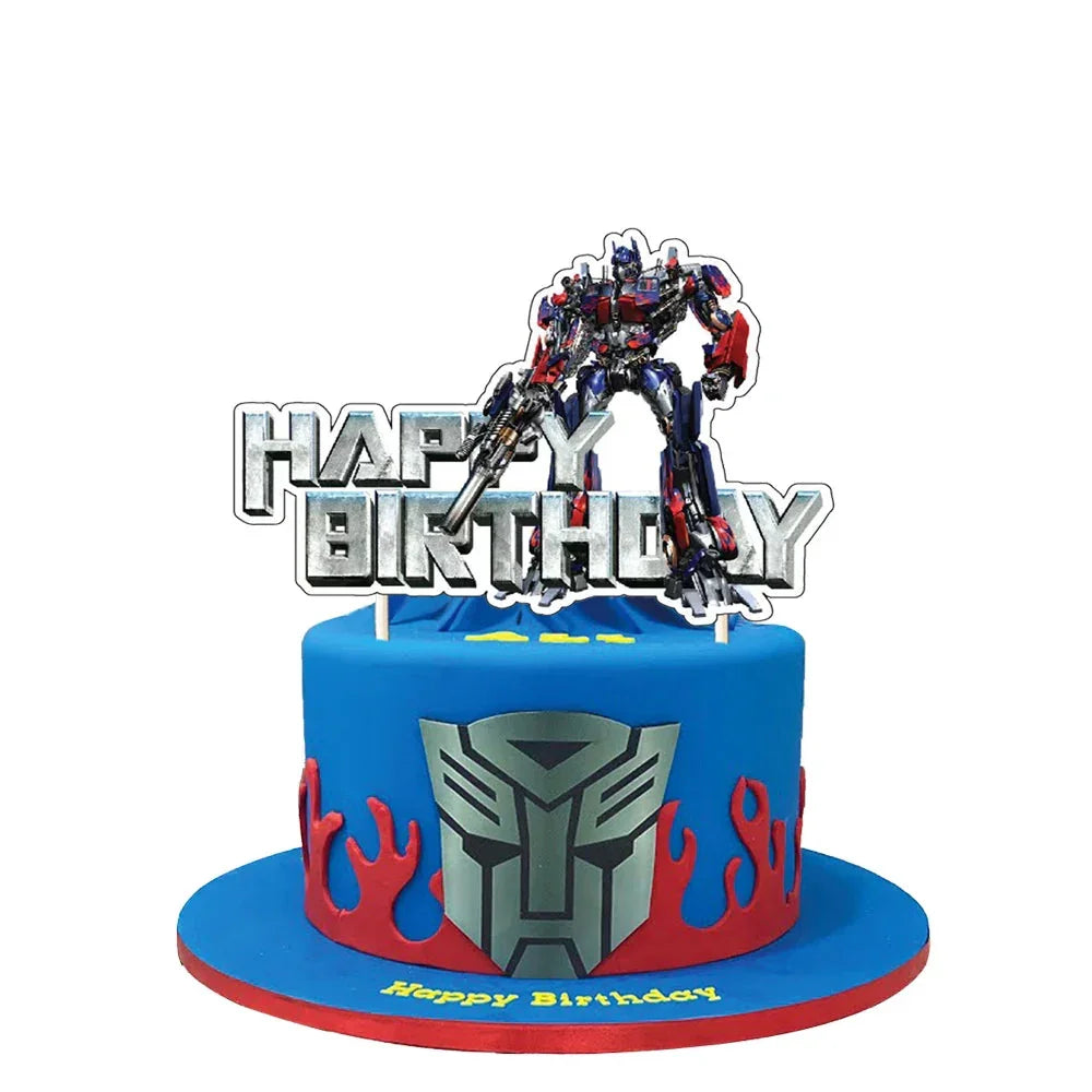 Dekoracja na tort urodzinowy – Optimus Prime