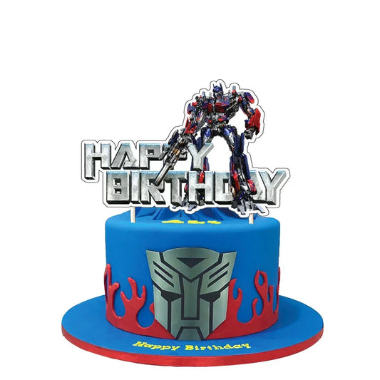 Dekoracja na tort urodzinowy – Optimus Prime