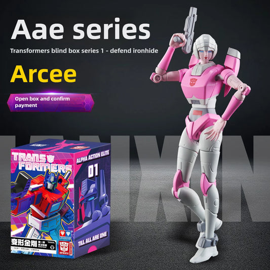 Figurka Transformers Arcee w różowej wersji — Wojowniczka Autobotów, seria Blind Box AAE