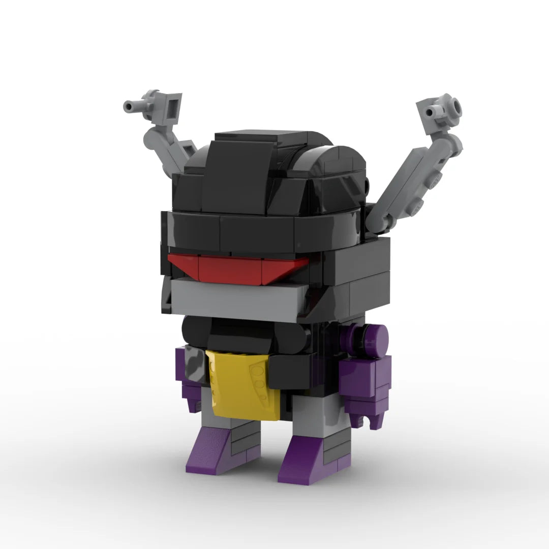 Figurka Transformers Shrapnel 2.0 — Ciemnoszary i fioletowy klocek Insecticona