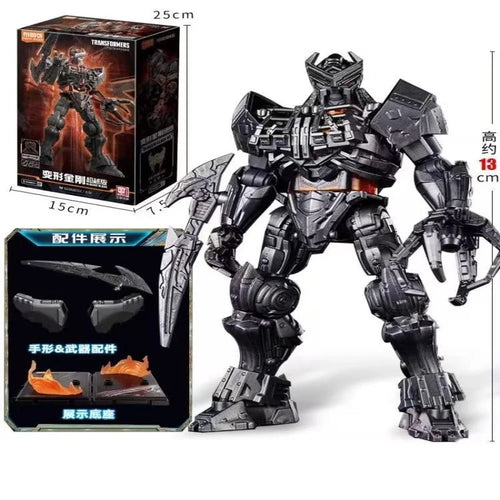 Figurka Transformers Scourge z kolosalnym ostrzem — szara wersja, zestaw z kartą techniczną