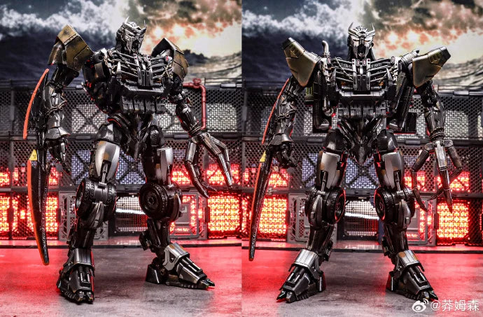 Figurka Transformers Scourge Duo Studio Series — szary stop z bojowymi łańcuchami