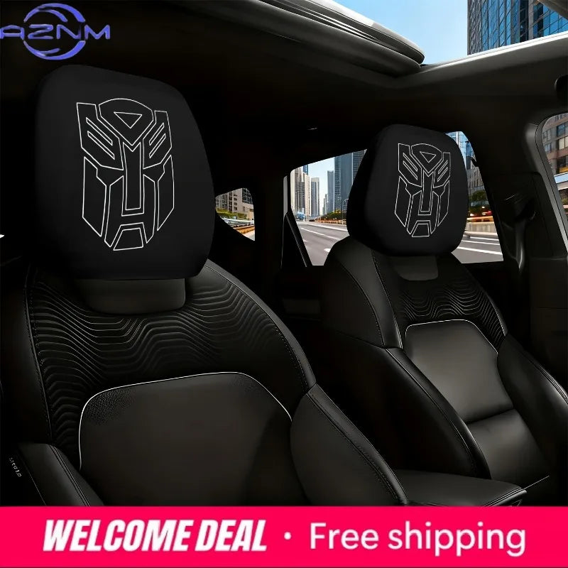 Pokrowce na zagłówki Transformers Autobot — Zestaw 2 osłon na fotele samochodowe