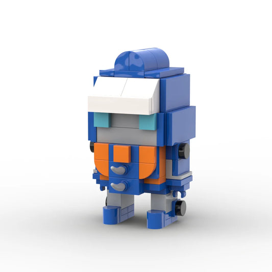 Figurka Transformers Sentinel Prime chibi — kompaktowy niebiesko-biały klocek dowódcy