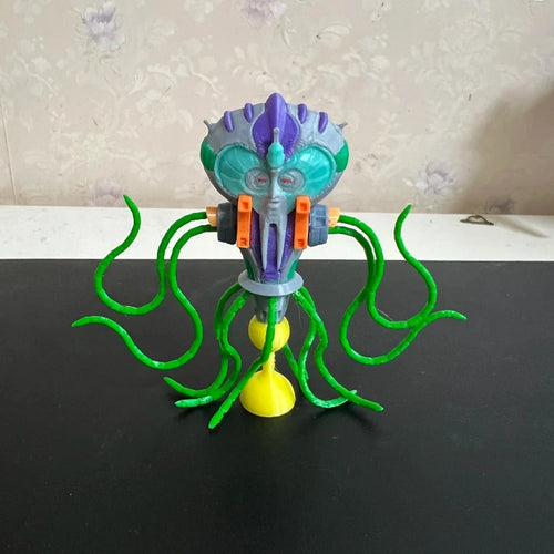 Popiersie Transformers Turkusowo-fioletowy kosmita z mackami — Kosmiczne stworzenie