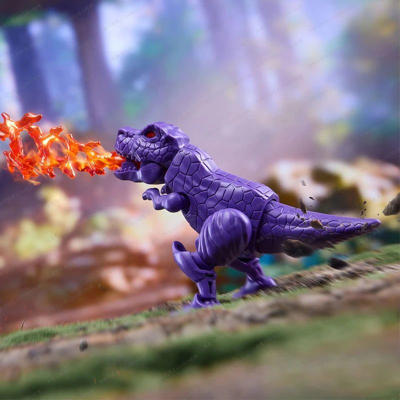 Figurka Transformers Megatron dinozaur na prawdziwym zdjęciu — Zewnętrzny oddech płomieni
