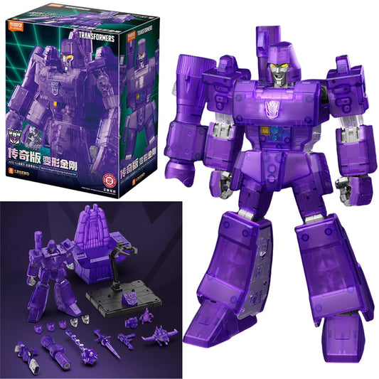 Przezroczysta figurka Transformers Megatron G1 — Legendarna kolekcjonerska edycja Decepticonów