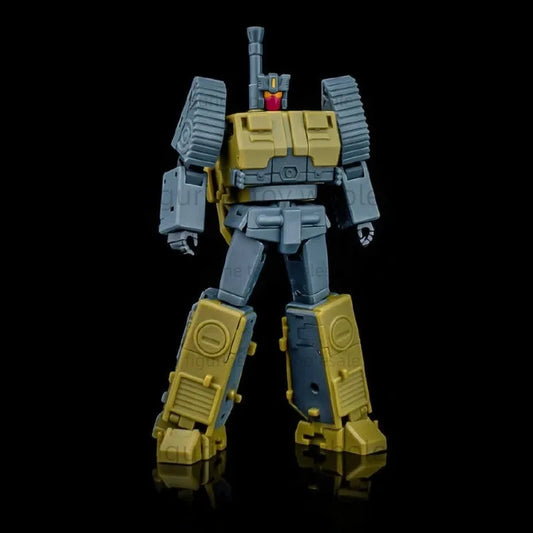Figurka Transformers Onslaught Magic Square MS-B51 — szaro-żółta ciężarówka wojskowa w formie klocka