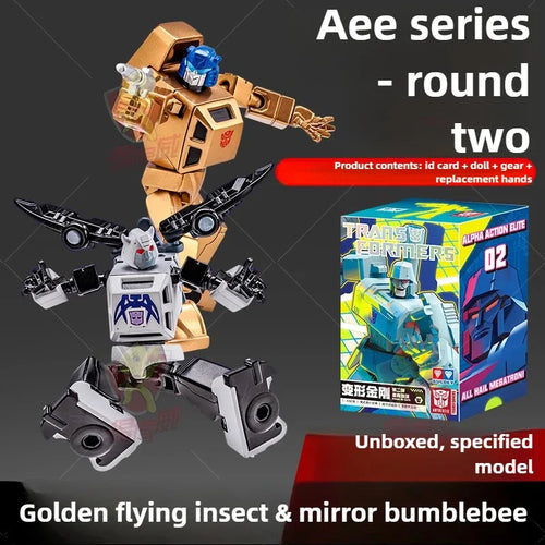 Duet figurek Transformers: złoty Insecticon i chromowany Bumblebee — Edycja specjalna AAE