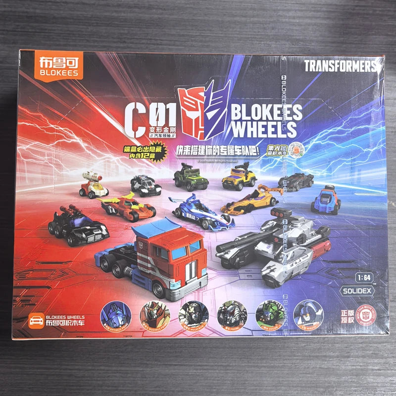 Zestaw Transformers MINIQ Wheels — Dwanaście minipojazdów, pełna kolekcja